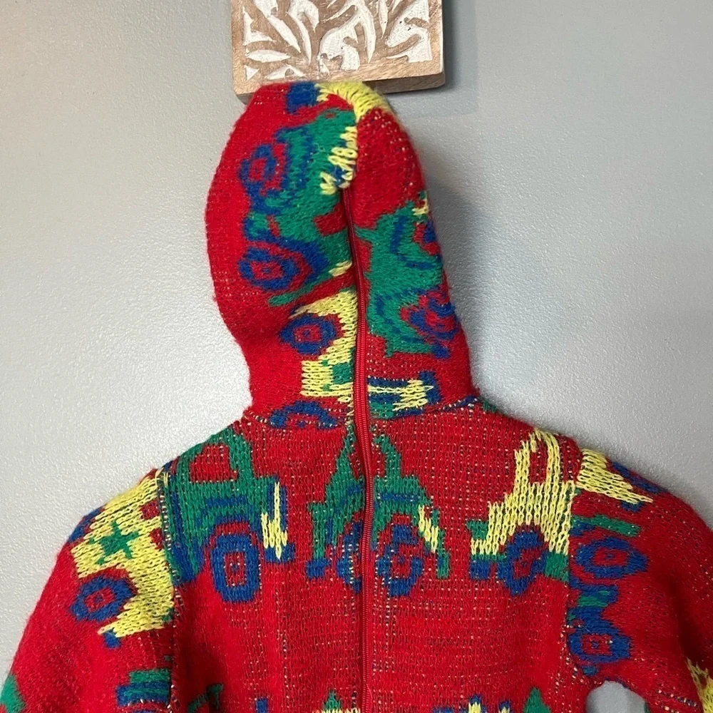 Oshkosh B’gosh x Vintage Made in USA Cars Trucks Knit Hooded Sweater
